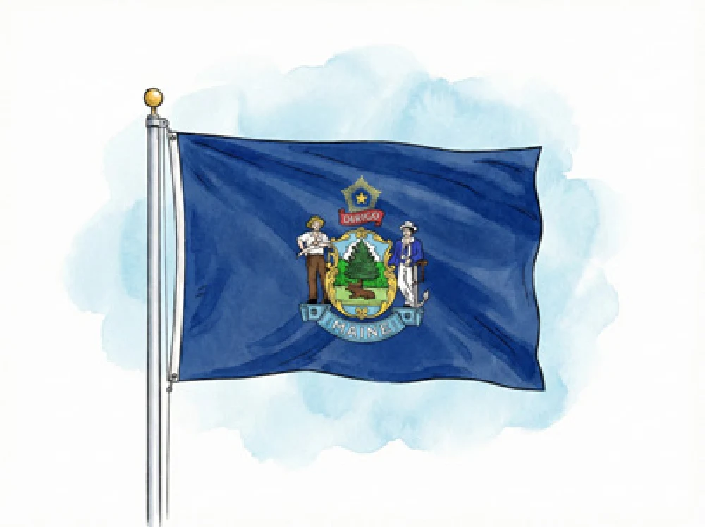 Maine state flag