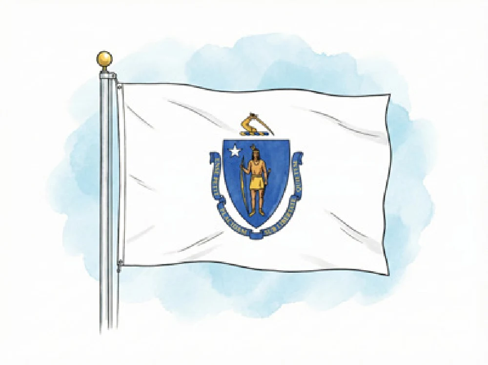 Massachusetts state flag