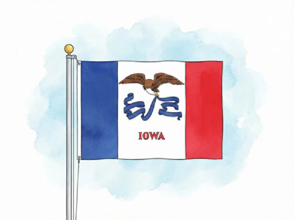 Iowa state flag