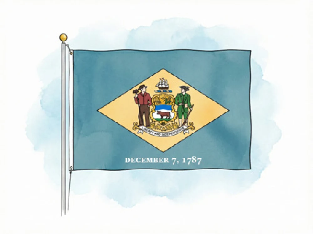Delaware state flag
