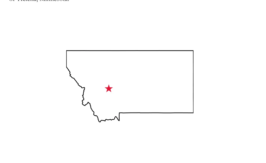 Map of Montana locating Helena