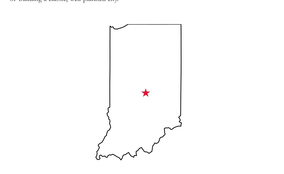 Map of Indiana locating Indianapolis