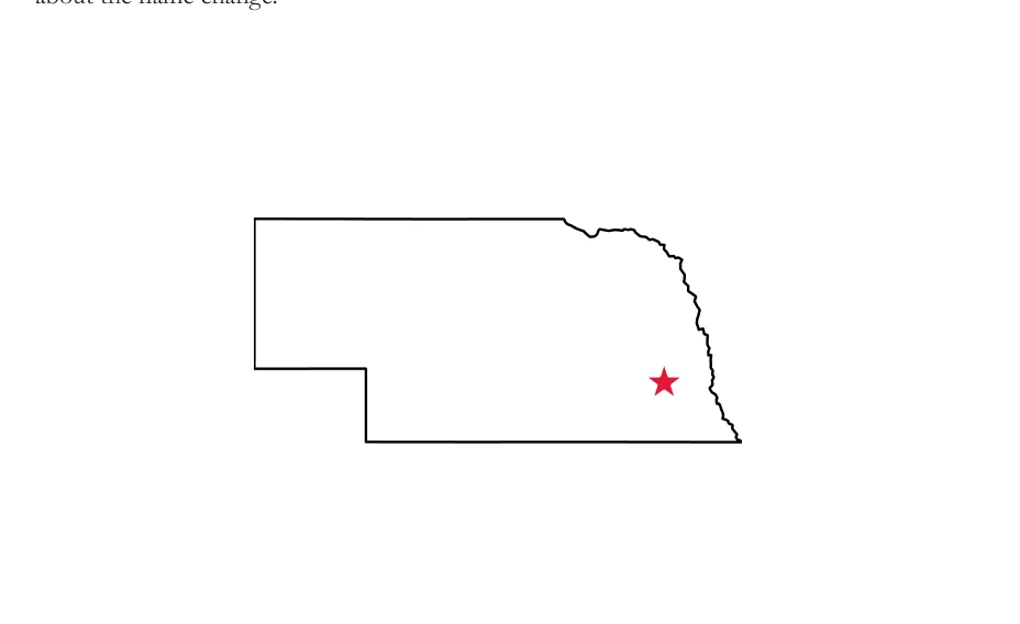 Map of Nebraska locating Lincoln