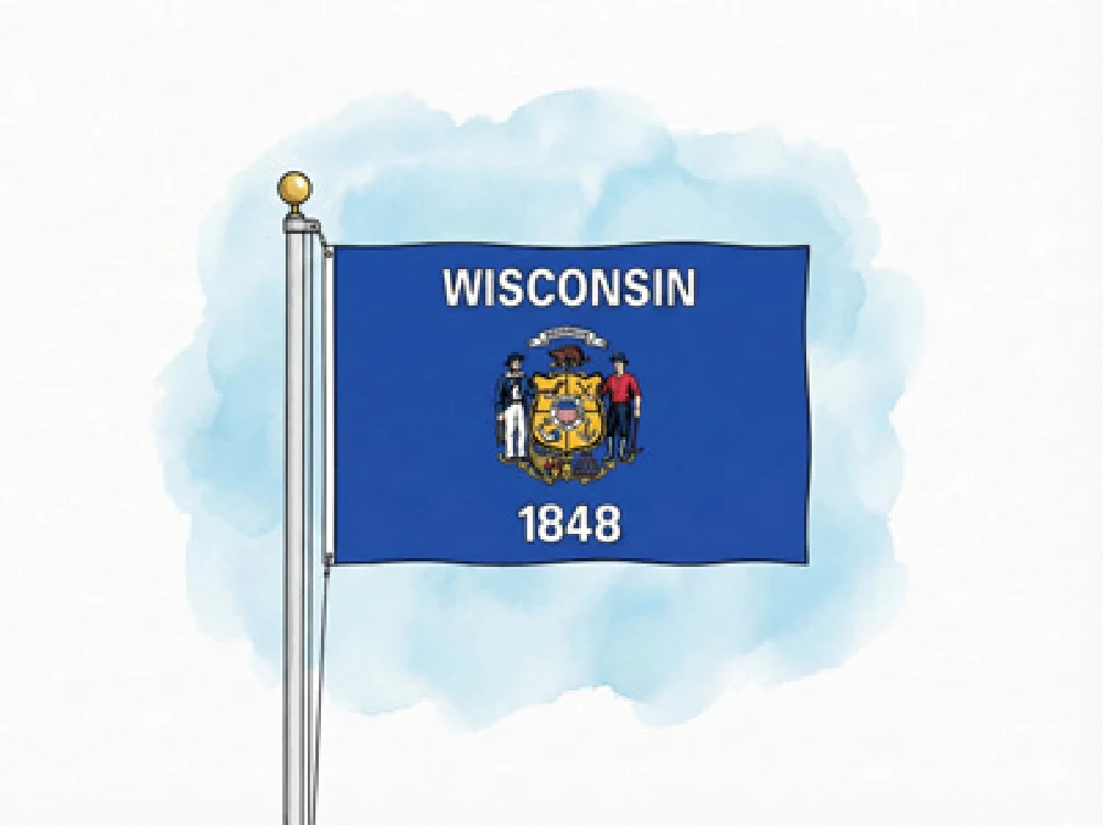 Wisconsin state flag