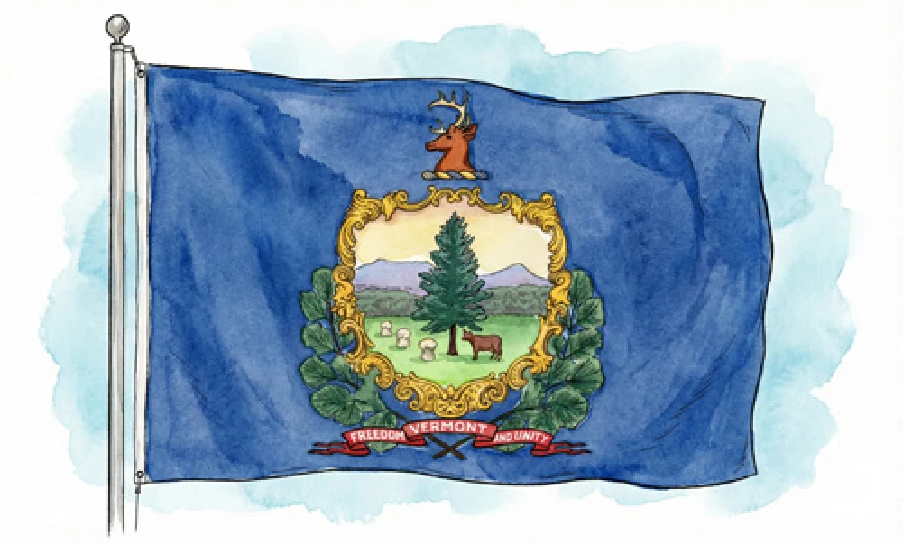 Vermont state flag