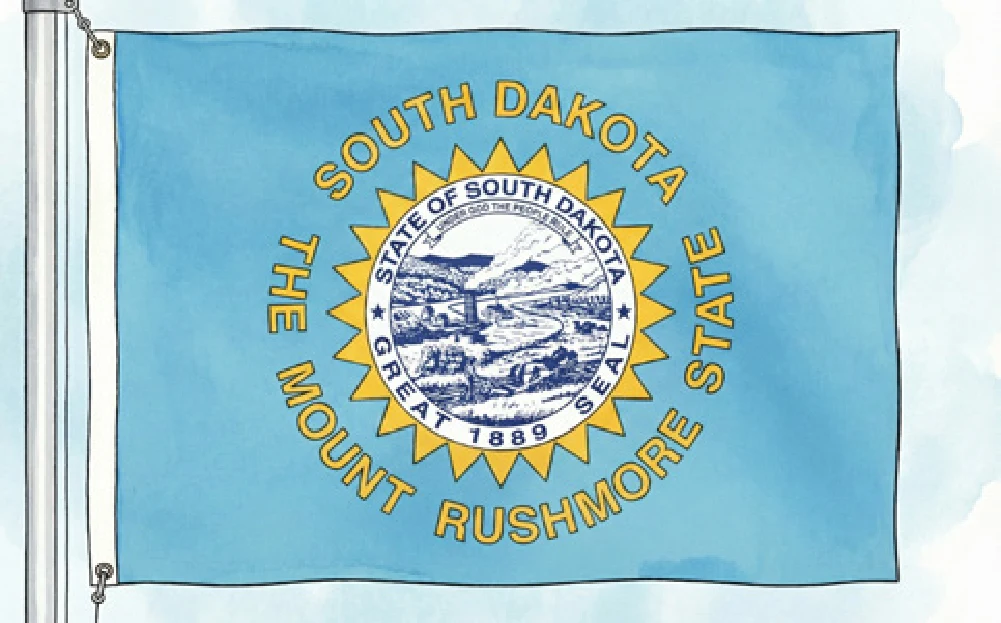 South Dakota state flag